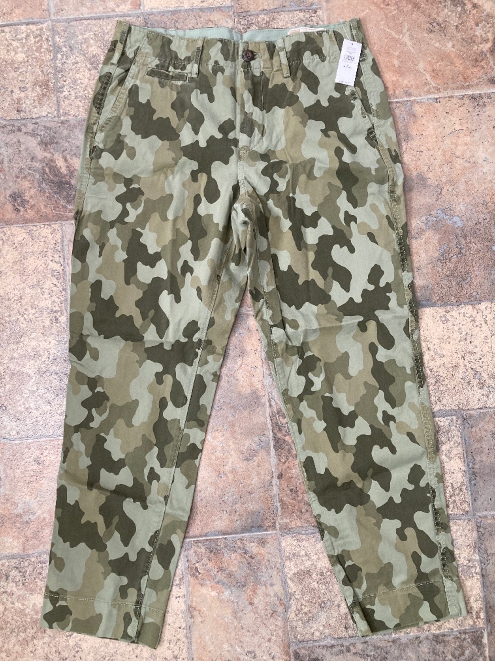 Gap Camo Straight Leg Khakis 2P